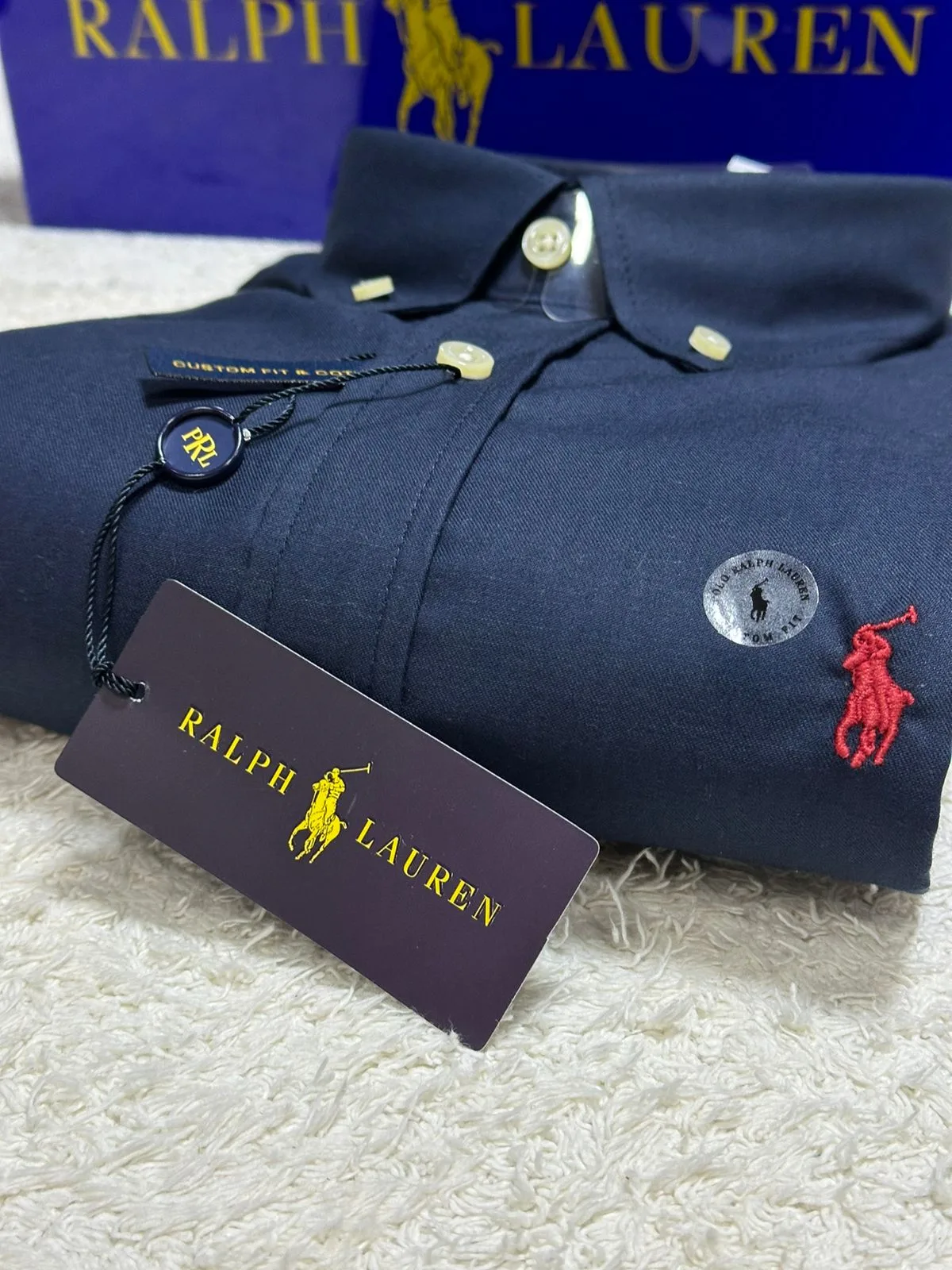 Camisa Ralph Lauren Masculina Manga Curta Custom Fit  Classic-Polo-Camisas-Moda Pra M - Site Oficial