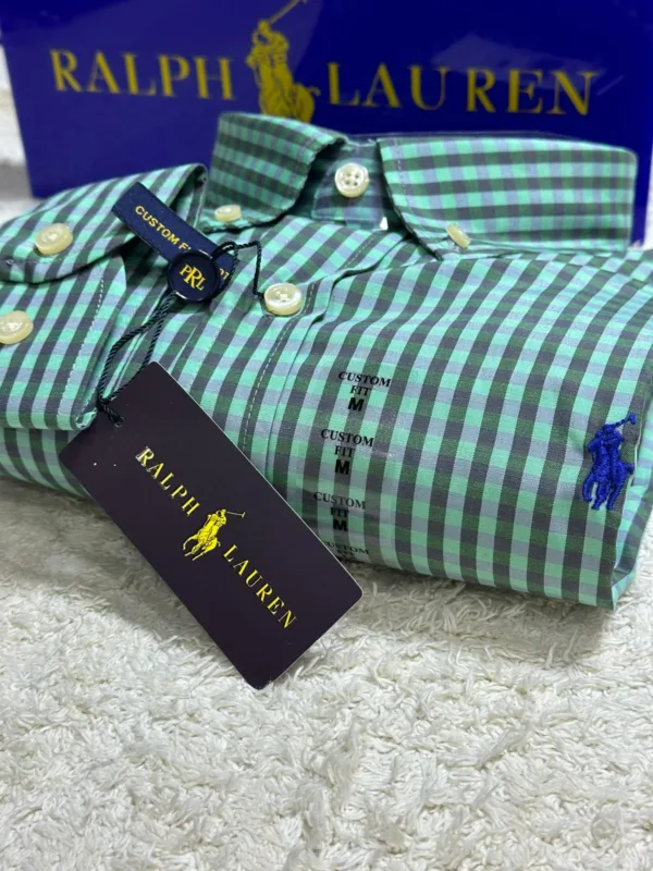 Camisa Xadrez Ralph Lauren Manga Longa Masculina